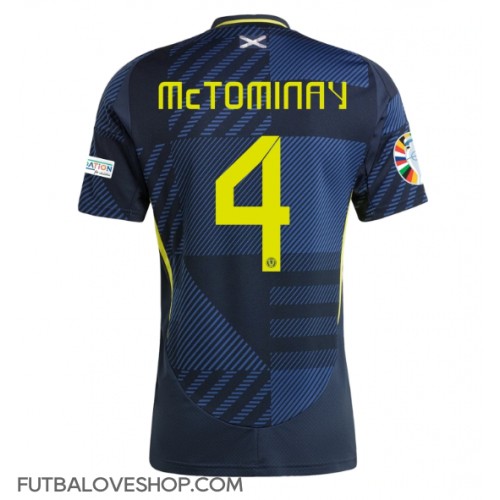 Dres Škótsko Scott McTominay #4 Domáci ME 2024 Krátky Rukáv